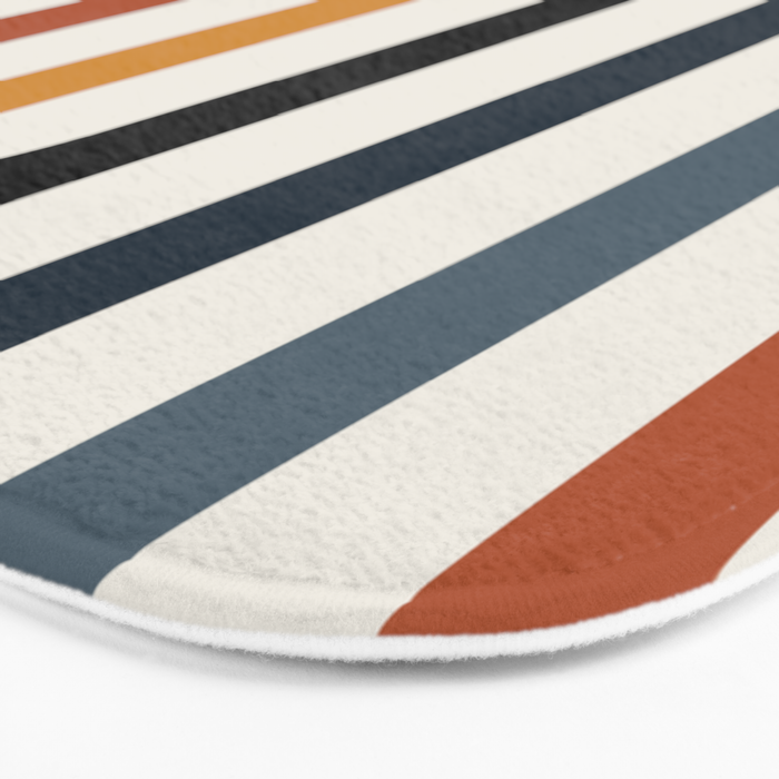 Bold Curvature Stripes IV Bath Mat Gallery Image 3