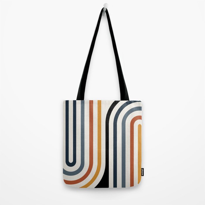 Bold Curvature Stripes IV Tote Bag Gallery Image 2