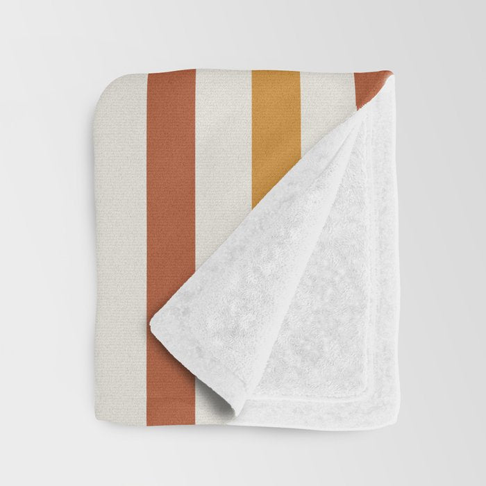Bold Curvature Stripes IV Throw Blanket Gallery Image 3