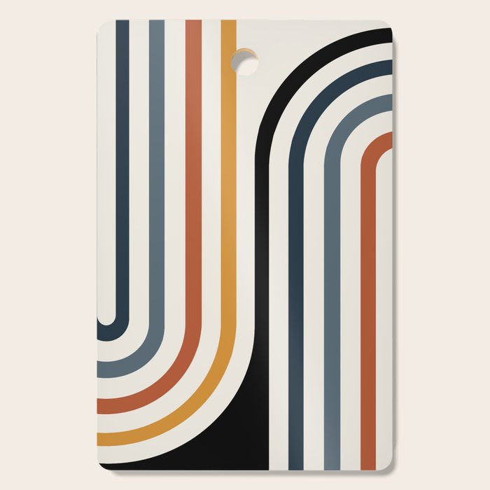 Bold Curvature Stripes IV Cutting Board Gallery Image 1