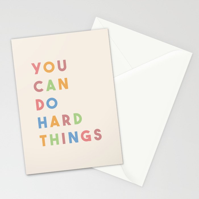 You Can Do Hard Things Stationery Card Gallery Image 2