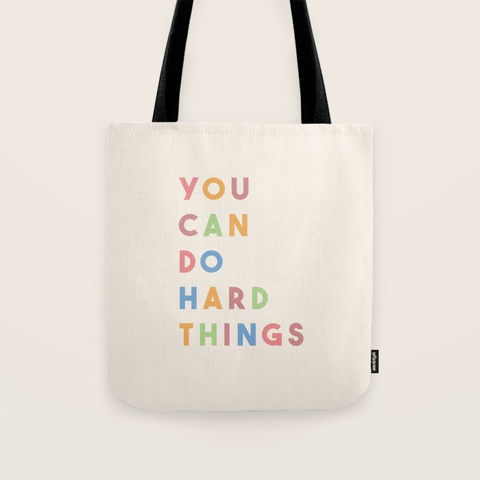 You Can Do Hard Things Tote Bag Gallery Image 1