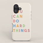 You Can Do Hard Things iPhone Case Gallery Image 1