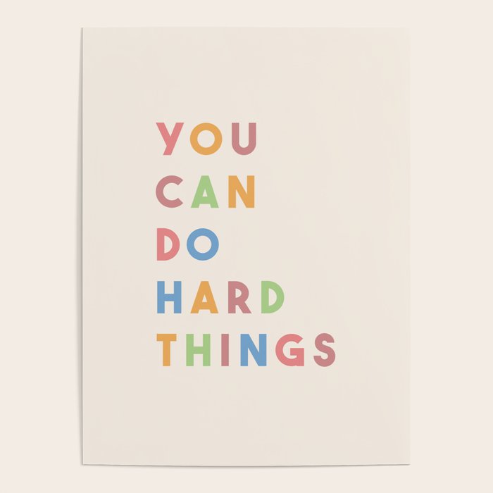 You Can Do Hard Things Poster Gallery Image 4