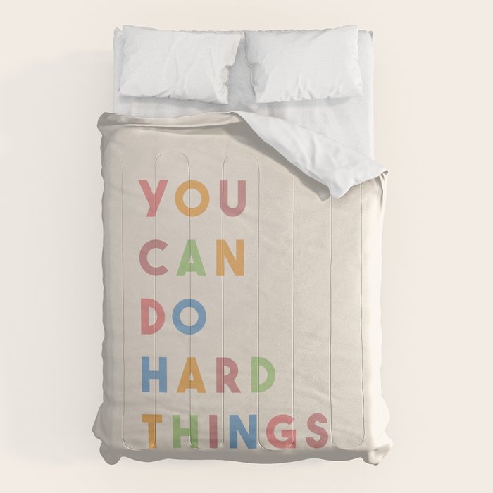 You Can Do Hard Things Comforter Gallery Image 6