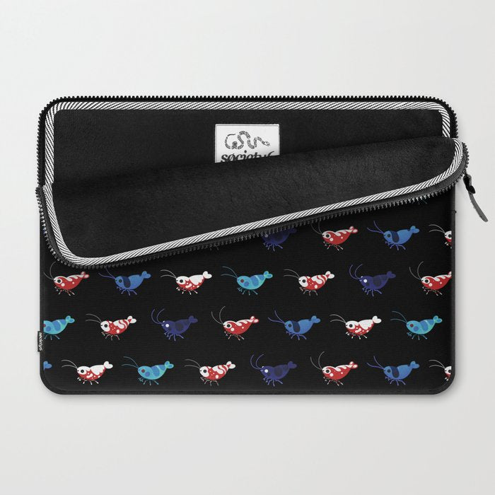 Red and blue shrimp Laptop Sleeve Gallery Image 2