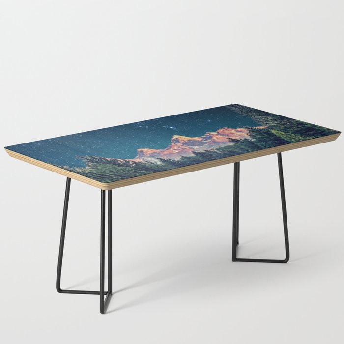 Grand Teton National Park Mountains Stars Night Sky Print Coffee Table Gallery Image 1