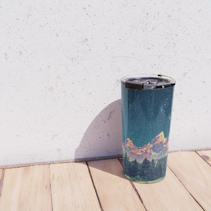 Grand Teton National Park Mountains Stars Night Sky Print Travel Mug Gallery Image 4