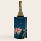 Grand Teton National Park Mountains Stars Night Sky Print Wine Chiller Gallery Image 3