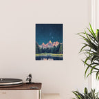 Grand Teton National Park Mountains Stars Night Sky Print Poster Gallery Image 2