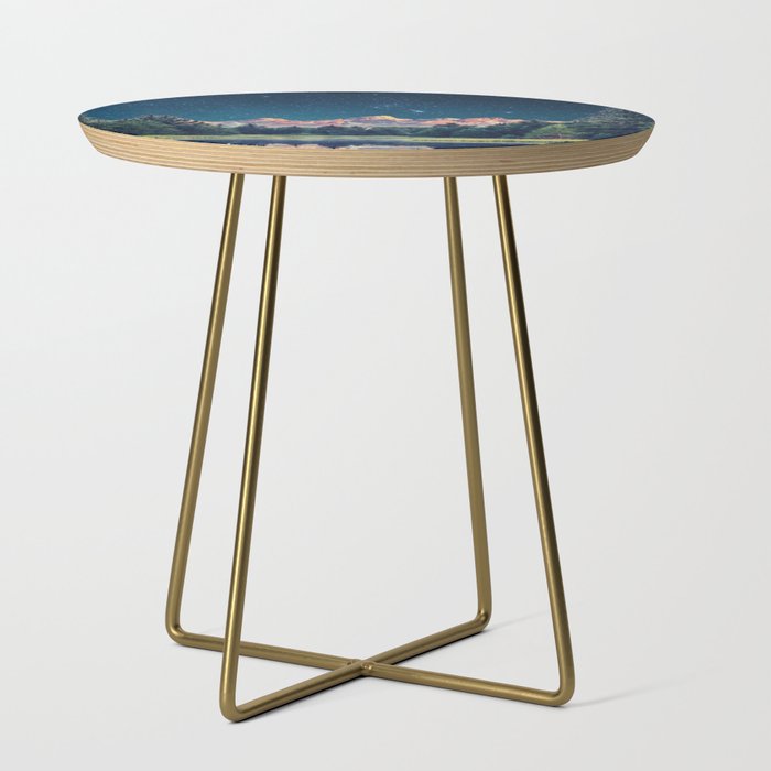 Grand Teton National Park Mountains Stars Night Sky Print Side Table Gallery Image 1