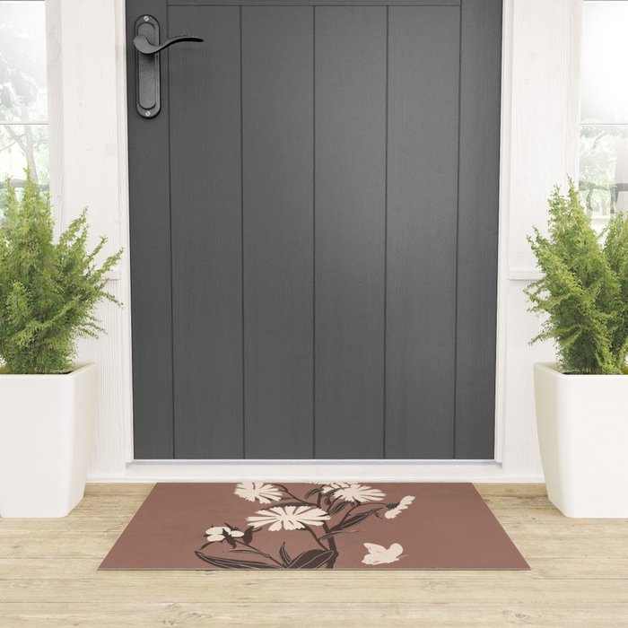 Abstract Flowers 16 Welcome Mat Gallery Image 3