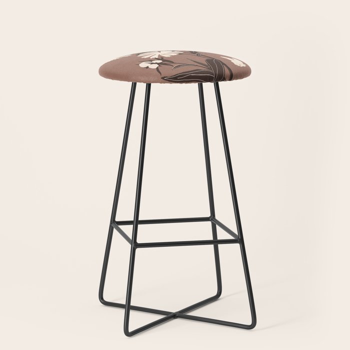 Abstract Flowers 16 Stool Gallery Image 1