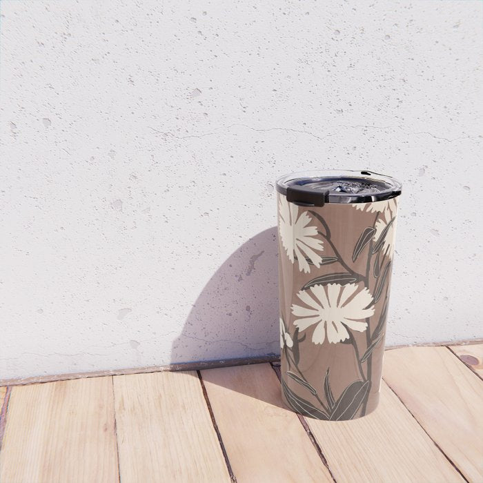 Abstract Flowers 16 Travel Mug Gallery Image 4