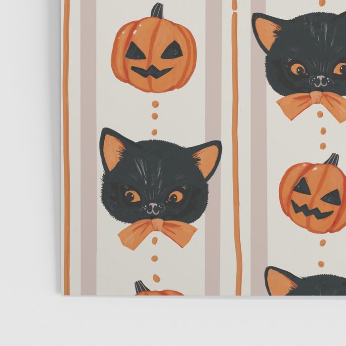 Vintage Halloween Kittens Poster Gallery Image 3