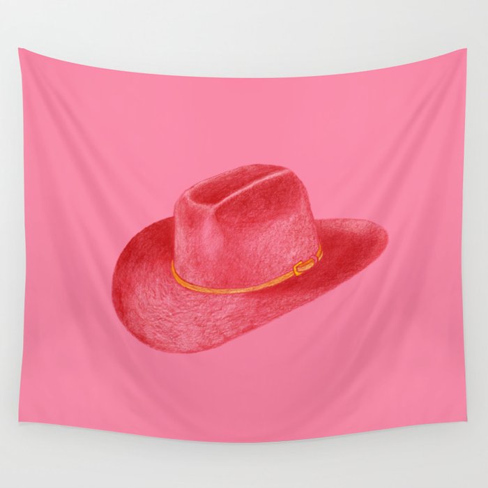 Red Stetson Wall Tapestry Gallery Image 4