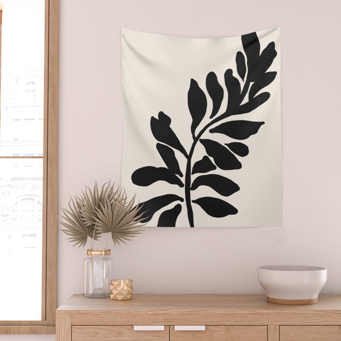 Single stem - night Wall Tapestry Gallery Image 2
