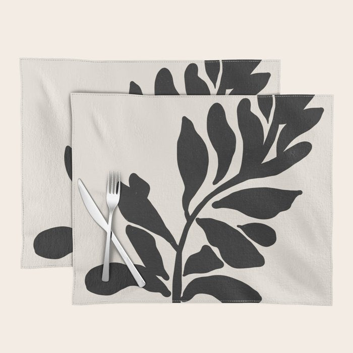 Single stem - night Placemat Gallery Image 1