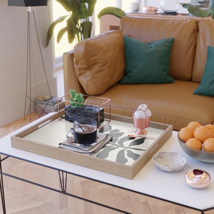 Single stem - night Serving Tray Gallery Image 2