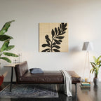 Single stem - night Wood Wall Art Gallery Image 2