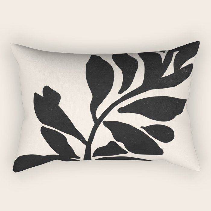 Single stem - night Rectangular Pillow Gallery Image 1