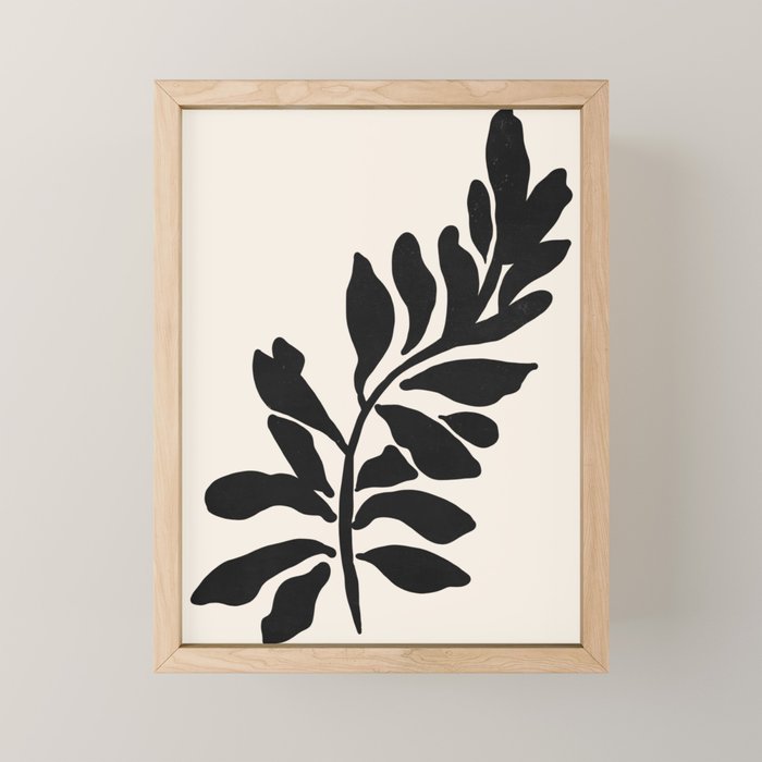 Single stem - night Mini Art Print Gallery Image 1