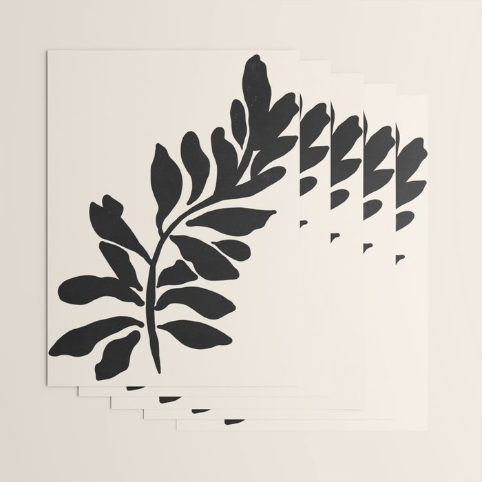 Single stem - night Wrapping Paper Gallery Image 3