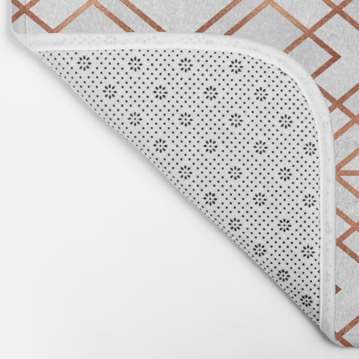Copper Geo Bath Mat Gallery Image 2