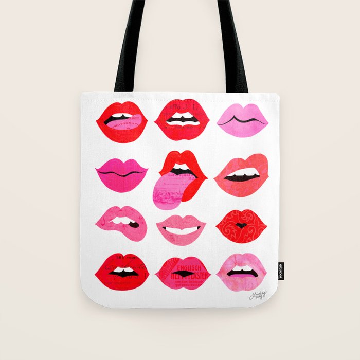 Lips of Love Tote Bag Gallery Image 1
