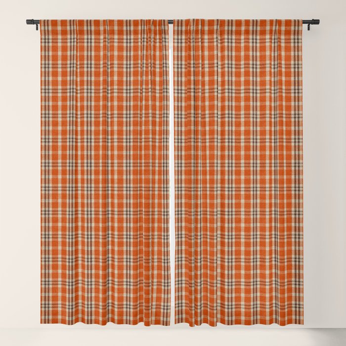 North Country Plaid - classic red and brown Window Curtain Gallery Image 5