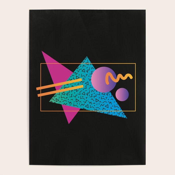 Memphis Pattern 24 - 80s / 90s Retro Poster Gallery Image 1