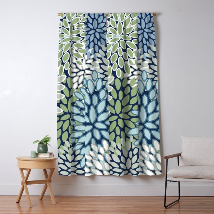 Harper Floral Blooms Window Curtain Gallery Image 5