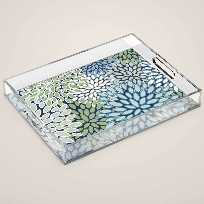 Harper Floral Blooms Acrylic Tray Gallery Image 1
