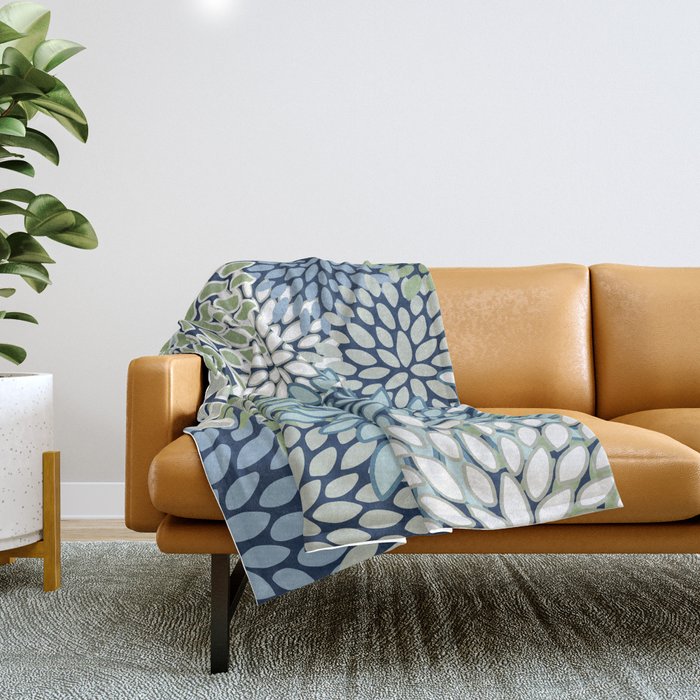 Harper Floral Blooms Throw Blanket Gallery Image 1