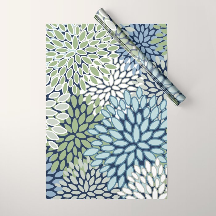 Harper Floral Blooms Wrapping Paper Gallery Image 1