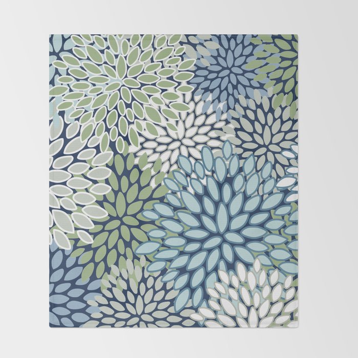 Harper Floral Blooms Throw Blanket Gallery Image 2
