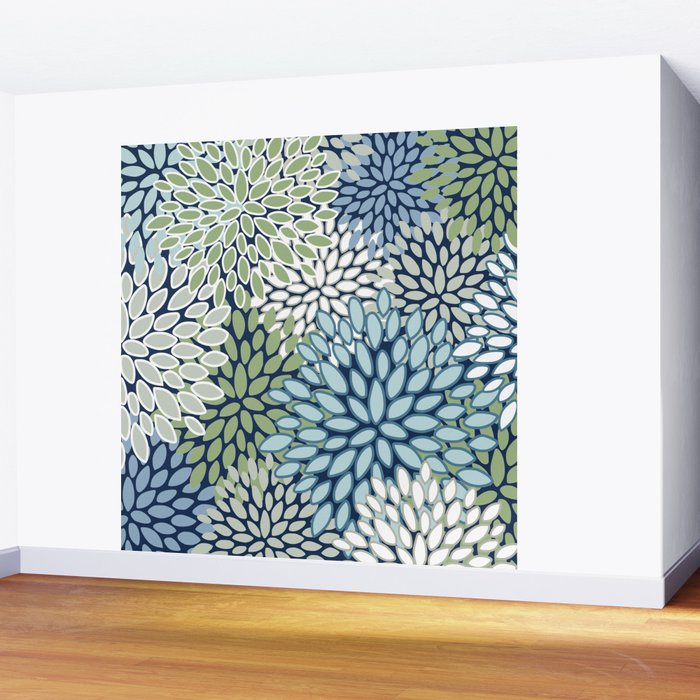 Harper Floral Blooms Wall Mural Gallery Image 2