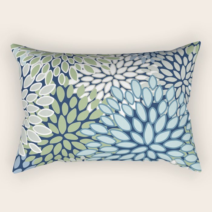 Harper Floral Blooms Rectangular Pillow Gallery Image 1