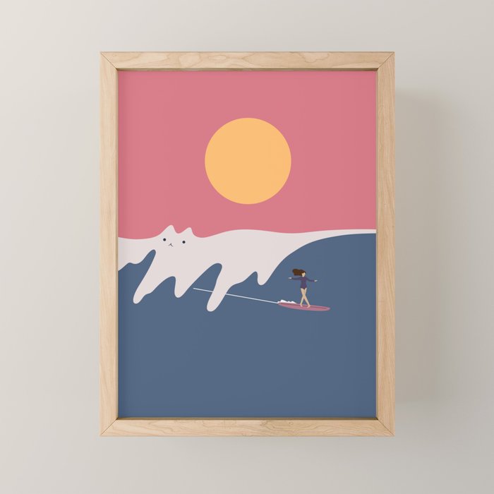 Cat Landscape 91 Mini Art Print Gallery Image 1