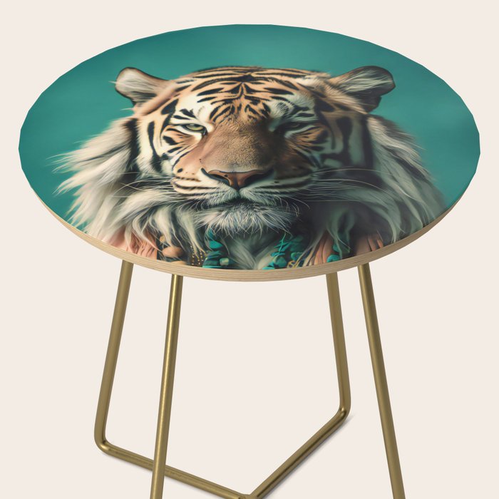 One Love, One World, A Vision of Unity, Tigers Art Side Table Gallery Image 2