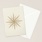 Starburst Retro 3 - Gold  Stationery Card Gallery Image 2