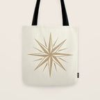 Starburst Retro 3 - Gold  Tote Bag Gallery Image 1