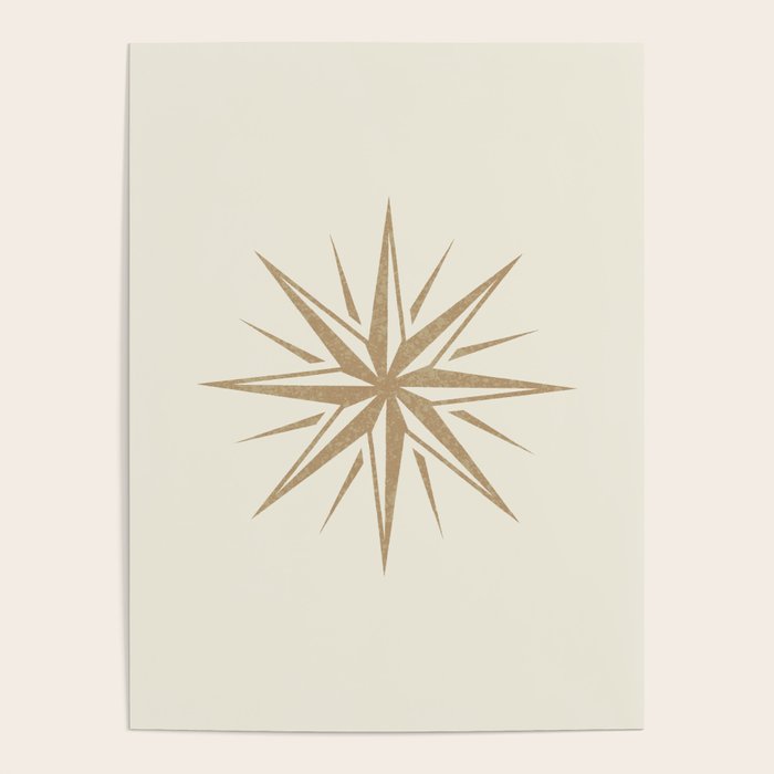 Starburst Retro 3 - Gold  Poster Gallery Image 1