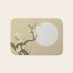 Plum blossoms, bird and the moon Type A (Minhwa: Korean traditional/folk art) Bath Mat Gallery Image 1