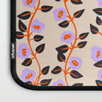 Floral Vine Toss Pink Lavender, Deep Purple, Cream Ivory, Elegant Home Decor Laptop Sleeve Gallery Image 3