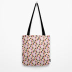 Floral Vine Toss Pink Lavender, Deep Purple, Cream Ivory, Elegant Home Decor Tote Bag Gallery Image 2