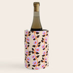Floral Vine Toss Pink Lavender, Deep Purple, Cream Ivory, Elegant Home Decor Wine Chiller Gallery Image 1