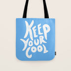 Keep Your Cool in Blue Tote Bag Gallery Image 1