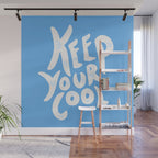 Keep Your Cool in Blue Wall Mural Gallery Image 1