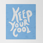 Keep Your Cool in Blue Throw Blanket Gallery Image 2